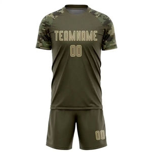Uniforme de football de couleur unie entièrement personnalisé, qualité supérieure, quantité en vrac, uniforme de football à bas quantité minimale de commande pour vêtements de sport - Product Image 6