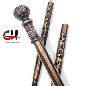 Luxury <b>Victorian</b> Style Walking Stick Hand- Carved <b>Wooden</b> Cane Nautical Royal Novelty Gift Walking Stick by Calvin Handicraft - Product Image 5