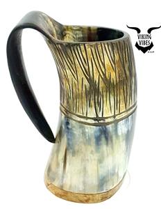 แก้วมักทรงเขาควายธรรมชาติสำหรับใช้ในงานเลี้ยงโรงแรมและร้านอาหารบ้านโดยหัตถกรรมฮันนานดีไซน์ไม่เหมือนใคร - Product Image 5