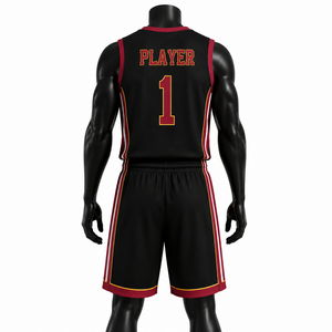 Conjunto de Uniforme de Baloncesto para Hombre, Ligero, de Poliéster, Ropa Deportiva para Equipo de Baloncesto, OEM - Product Image 2