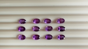 Haute qualité 7x9mm violet améthyste ovale coupe pierre précieuse en vrac Quartz naturel gemmes à facettes fournisseur en gros à vendre - Product Image 4
