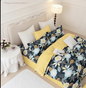 Ensemble de draps en microfibre respirante pour lit Queen 3 pièces 400TC Nombre de fils Style moderne Hôpital Hôtel Ultra doux Oreiller - Product Image 2