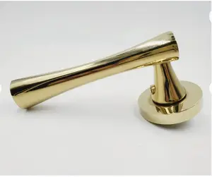 European Style design metal interior bathroom Door Hardware Zinc Lever Concealed Pull Locks and Door Handle