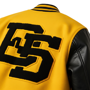 Personnalisable Nouveau Design Varsity Jacket Chenille Broderie Durable Matériau Chaud Manches en Cuir Support en Métal Hiver Avant - Product Image 4