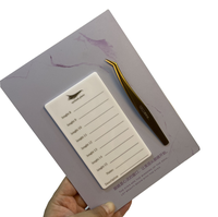 Nouvel Arrivage Extensions de Cils Magnétiques Grand Colle Adhésive Porte-Palette Carrelage Plateau Organisateur Acrylique Lash Display Plate Board