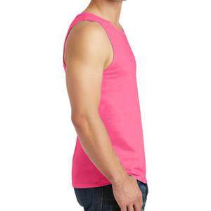 Nouvelle vente en gros et sur mesure confortable coton chemises sans manches Gym hommes coton débardeur - Product Image 3