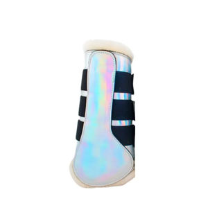 Botas de campana de cepillado de neopreno, seguridad en las piernas, prevención de lesiones, envolturas para caballos, equitación ecuestre, equipo veterinario equino - Product Image 5