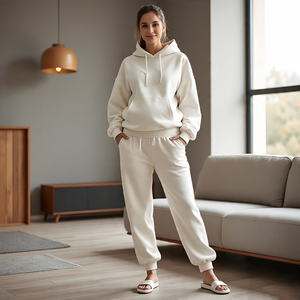 Mesdames Hiver Maternité Grossesse Pullover Survêtement Respirant Coupe-vent 450 GSM Heavyweight Hoodie Sweatpants Printed - Product Image 2