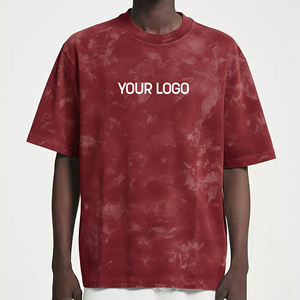 เสื้อยืดทรงหลวมแบบสั่งทำพิเศษ ไหล่ตก ล้างสีแบบ Acid Wash สำหรับผู้ชาย ผ้าฝ้าย 100% สกรีนโลโก้ตามสั่ง เสื้อยืดน้ำหนักเบา - Product Image 4