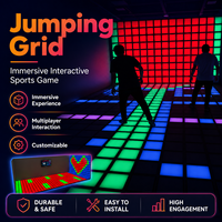 Sol interactif à pixels activés par LED, système d'entraînement sensoriel intelligent pour le fitness, machine de jeu de qualité commerciale