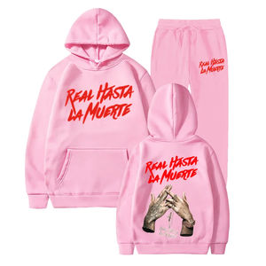 ชุดวอร์มผู้ชายผ้าฝ้ายคุณภาพสูงเป็นมิตรกับสิ่งแวดล้อม พิมพ์โลโก้ได้ตามต้องการ ชุดฮู้ดดี้แบบยูนิเซ็กซ์ ชุดสเวตเตอร์ขนาดใหญ่ ยืดได้สี่ทิศทาง - Product Image 5