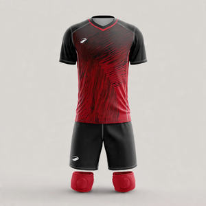 Uniforme de volley-ball pour femmes, maillot de football à col en V, ensembles de shorts, uniformes de football et de volley-ball unisexes - Product Image 1