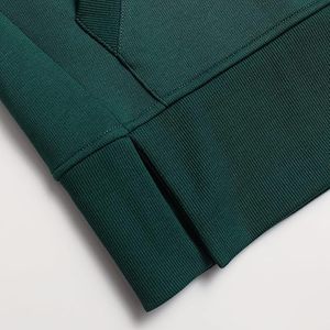 เสื้อฮู้ดบล็อกสีสำหรับผู้ชาย สีเทา-เขียว ผ้าฝ้าย 100% แบบสวมหัว พิมพ์ลายดิจิทัล โลโก้ด้านหน้า มีกระเป๋า สไตล์ลำลอง สตรีทแวร์ แบบสั่งทำ - Product Image 6