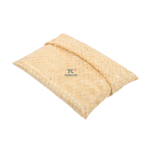 ที่ขายดีที่สุดกล่องทอไม้ไผ่ธรรมชาติ/กล่องเก็บไม้ไผ่แบบกําหนดเองกระเป๋าสตางค์ทอสําหรับผู้หญิง - Product Image 2