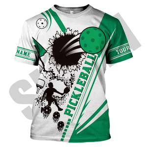 Camiseta Pickleball con estampado personalizado de calidad superior Jersey-Ropa de equipo deportiva personalizada con cuello redondo de manga corta unisex - Product Image 6