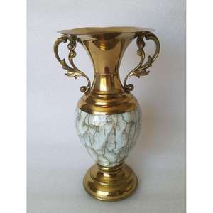 Florero de Metal Estilo Indio Vintage Antiguo Lujo Venta al por mayor Florero Americano para Oficina y Hogar - Product Image 5