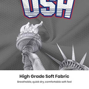 Conçu sur mesure maillot de football américain grande taille respirant évacuation de l'humidité et léger pour hommes été - Product Image 6