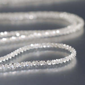 สร้อยคอแบบโซ่สไตล์อิตาลี ทอง 14K เงินสเตอร์ลิง ลายทางศาสนา แบบงู แบบฟิกาโร  ลายทอง ลายไข่มุก ลายหัวใจ - Product Image 4