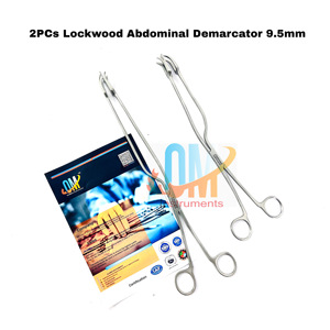 เครื่องแบ่งเขตแผ่นปิดช่องท้องเครื่องมือผ่าตัดทำจากสเตนเลสขนาด28และ32ซม. จำนวน2ชิ้น - Product Image 2