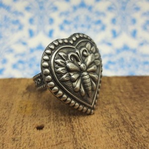 Diseño de mariposa 925 anillo de bodas de plata sólida pueblo Tribal artesanal hecho a mano Nepal trabajo antiguo joyería tradicional - Product Image 3