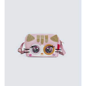 Sac à bandoulière TYKLE Winking Elf, motif chat rose interactif avec yeux qui clignent, mode parlant, lecture de musique, sac à main en peluche - Product Image 1