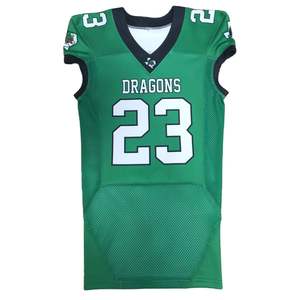Uniforme de football américain personnalisé, design respirant avec sublimation en sergé et techniques de sérigraphie, ensembles stylés - Product Image 6