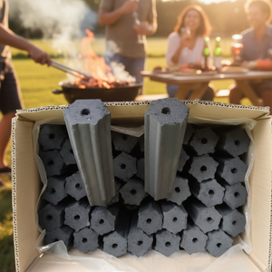 Briquetas de Carbón de Cáscara de Coco Ecológicas y sin Humo para Barbacoa, con 4-6 Horas de Duración, para Restaurantes y Cocinas Comerciales - Product Image 5