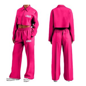 Chándal corto hecho a medida para mujer, conjunto de pantalones de chándal atléticos y para correr de dos piezas para Fitness, correr y ropa informal - Product Image 6