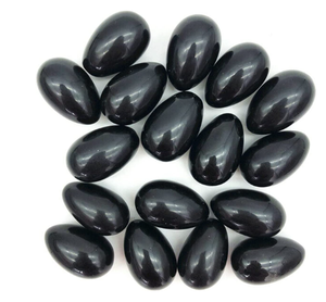 Œuf en obsidienne noire naturelle de qualité supérieure, vente chaude, cristal de guérison minérale, décoration intérieure - Product Image 4