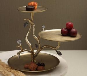 Gingko Leaf Rabyana Design Cake Holder Herramientas elegantes para servir y almacenar pasteles - Product Image 6