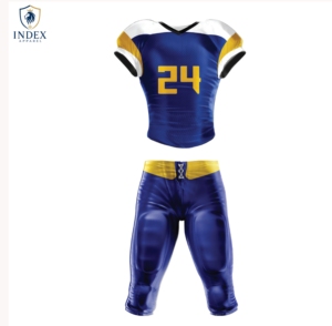 Uniforme de Fútbol Americano Personalizado Index Apparel, Conjunto de Pantalones y Camiseta con Cuello en V, Manga Corta, Poliéster que Absorbe la Humedad, Talla Adulto para Hombre - Product Image 1