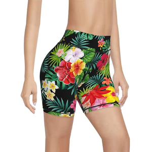 Ropa de entrenamiento para correr de cintura alta para mujer, pantalones cortos transpirables de mejor diseño para mujer, pantalones cortos personalizados para mujer con volantes - Product Image 1