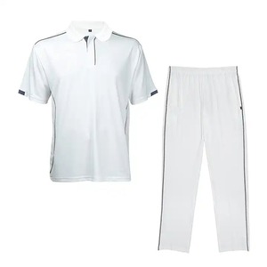 Best Selling White <b>Cricket</b> Uniform <b>Set</b> Custom Made Team Logo and Name <b>Cricket</b> Jersey Sublimated Sweat Moisture <b>Cricket</b> Kit - Product Image 3