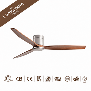 42 Inch Solid Wood Ceiling <b>Fan</b> Without Light <b>with</b> <b>Remote</b> Control 3 Wood Blades Quiet DC Motor for Bedroom - Product Image 5