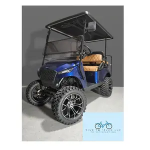 Ready to Ship Brand New and Original 2024 Navita Storm Golf Cart For Sale Blue Peannut Buter Seats color Golf Cart