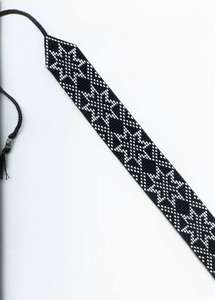 Bufanda con cuentas occidental única de alta calidad, collar gargantilla con cuentas de semillas de vidrio, pañuelo con cuentas de flecos hecho a mano - Product Image 2