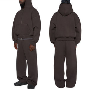 Customize Premium Quality Men's Zipper <b>Hoodie</b> Tracksuits Oversize Slim Boxy Fit <b>Hoodie</b> With Custom Manufacture Winter Collection - Product Image 1