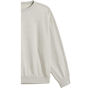 เสื้อสเวตเชิ้ตคอกลมผ้าฟลีซคอตตอน 100% สำหรับผู้ชาย น้ำหนัก 240 กรัม เป็นมิตรกับสิ่งแวดล้อม ระบายอากาศได้ดี พิมพ์ลายนูนโลโก้ด้านหน้า แบบเรียบสีพื้น สามารถสั่งทำได้ - Product Image 5