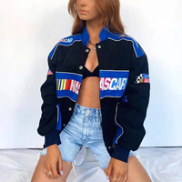 Respirant Polyester Coton Moto Racing Wear pour Adultes Durable Motorsports Équitation Vêtements Patch Varsity veste Baseball