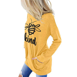 Sudaderas de Jersey de Color Sólido Casuales de Invierno y Otoño para Mujer, Diseño con Logotipo Personalizado Estampado, Jersey con Adornos - Product Image 3