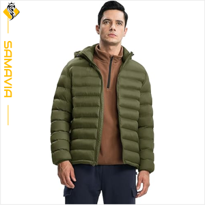 <b>Men's</b> Winter Waterproof Windproof Zipper Puffer <b>Jacket</b> Outdoor Warm Quilted Thick <b>Padded</b> Soft Shell Fashion Outerwear - Product Image 5