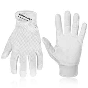 Guantes de bateo de béisbol de cuero personalizados Pro Grip, ligero y duradero para hombres, mujeres, tallas para jóvenes - Product Image 1