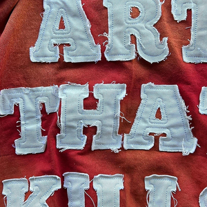 ชุดวอร์มและมีฮู้ดของผู้ชายชุดวอร์มขาบานแบบเย็บปะติด500gsm สตรีทแวร์ - Product Image 4