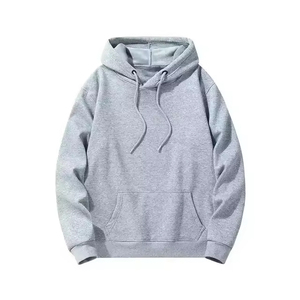 OEM personnalisé 100% sweats à capuche en coton pour hommes femmes de haute qualité grande taille blanc surdimensionné sweats à capuche motif solide style automne - Product Image 2