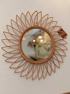 Vietnam Natural <b>Rattan</b> Decorative Wall <b>Mirror</b> Handmade with Unique Design Suitable for Decoration Home/Bathrom/Space - Product Image 6