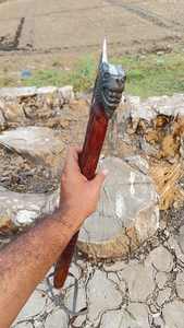 Lames de prestige en acier damas gravé, tête de hache en bois, service OEM/ODM de haute qualité, personnalisé, vente en gros - Product Image 5