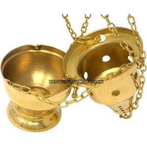 Elegante Soporte de Pared para Cadena de Incienso de Latón de Alta Demanda para Adoración, Aromaterapia, Ceremonias Religiosas, Hogares, Altares - Product Image 2