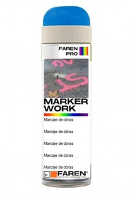Vernice spray acrilica blu fluorescente 500 ml. (Faren 3VB500) - Product Image 1