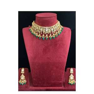 New Arrival Traditional High Fashion Kundan <b>Necklace</b> <b>Set</b> for Women for Wedding Party or Engagement at Wholesale Price - Product Image 5