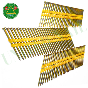 Clavos de plástico de 3 "con mango liso Revestimiento amarillo Cabeza redonda Opción confiable para enmarcar proyectos con precios de fábrica - Product Image 1